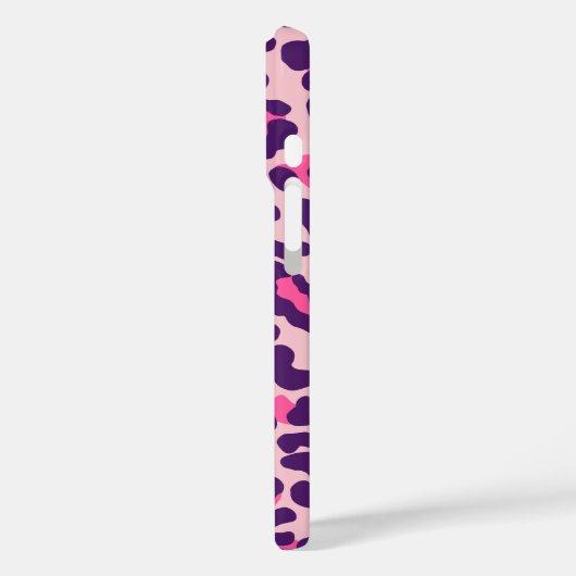 ヒョウ皮プリントパター王室のンパープルピンク Case-Mate iPhoneケース (裏面 / 左)