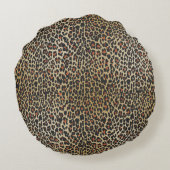ヒョウ皮プリント ラウンドクッション (裏面)