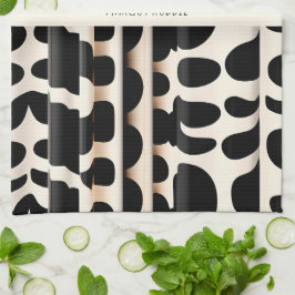 ヒョウ皮ベージュモダン模様 キッチンタオル