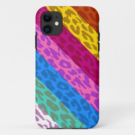 ヒョウ皮数々の色のストライプパターン2 Case-Mate iPhoneケース (裏面)