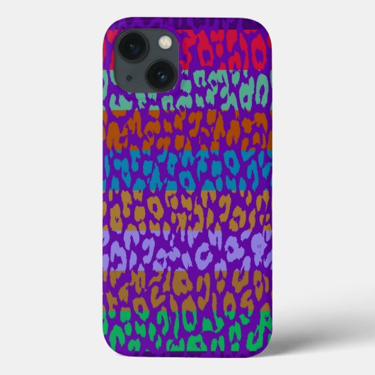 ヒョウ皮数々の色のストライプパターン4 Case-Mate iPhoneケース (裏面)