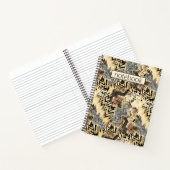 ヒョウ皮 ノートブック (内部)