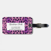 ヒョウ紋様紫 ラゲッジタグ (裏面横)