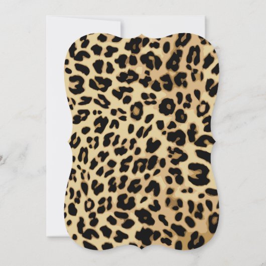 ヒョウ紫色の弓の卒業/パーティの招待状 招待状 (裏面)