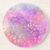 ヒョウ絵を描シリーズデザイン11 コースター (正面)