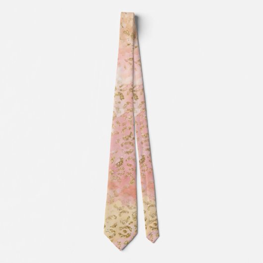 ヒョウ絵を描シリーズデザイン13 ネクタイ (正面)