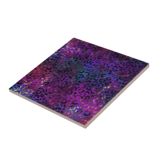 ヒョウ絵を描シリーズデザイン16 タイル (側面)