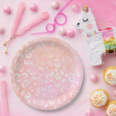 ヒョウ絵を描シリーズデザイン1 ペーパープレート (パーティー)