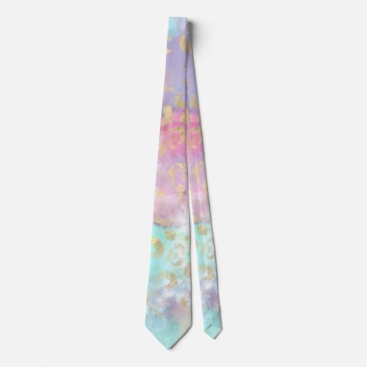 ヒョウ絵を描シリーズデザイン2 ネクタイ (正面)