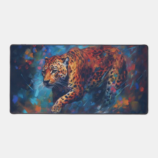ヒョウ絵画病 デスクマット (正面)