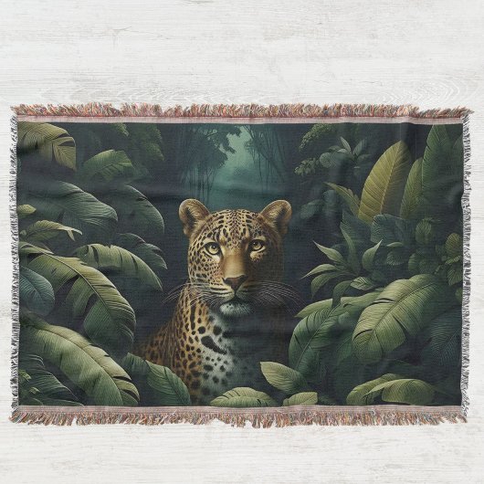 ヒョウ織威厳のある毛布とタペストリー スローブランケット