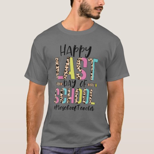 ヒョウ色ハッピースクールの最後の日 Tシャツ (正面)