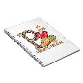 ヒョウ花Paraprofessional新学期 ノートブック (右側)