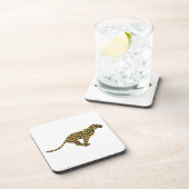 ヒョウ茶とイエローシロエット コースター (右側)