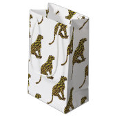 ヒョウ茶とイエローシロエット スモールペーパーバッグ (裏面アングル)