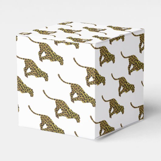 ヒョウ茶とイエローシロエット フェイバーボックス (正面サイド)