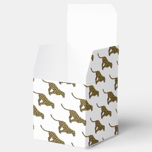 ヒョウ茶とイエローシロエット フェイバーボックス (オープン)