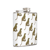 ヒョウ茶とイエローシロエット フラスク (右)