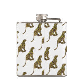 ヒョウ茶とイエローシロエット フラスク (裏面)