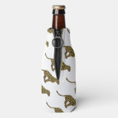 ヒョウ茶とイエローシロエット ボトルクーラー (ボトル裏面)