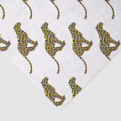 ヒョウ茶とイエローシロエット 薄葉紙 (詳細)