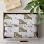 ヒョウ茶とイエローシロエット 薄葉紙 (ギフト)