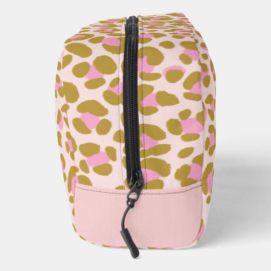 ヒョウ茶色ピンクベージュパーソナライズされた ドップキット (右)