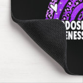 ヒョウ虹オーバドーズ認識度月紫リ マウスパッド (コーナー)