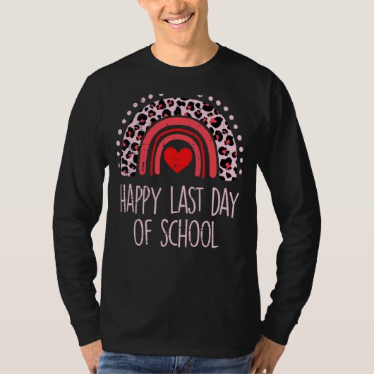 ヒョウ虹ハッピースクール卒業の最終日 Tシャツ (正面)