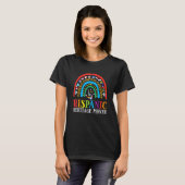 ヒョウ虹フラッグスヒスパニック伝統月歩 Tシャツ (正面フル)