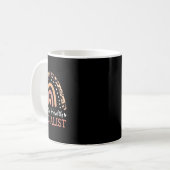 ヒョウ虹メンタルヘルス専門家 コーヒーマグカップ (正面左)