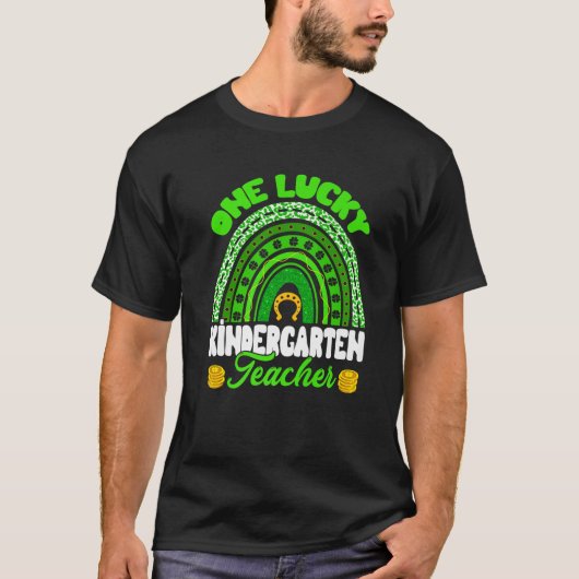 ヒョウ虹ワンラック幼稚園先生St P Tシャツ (正面)