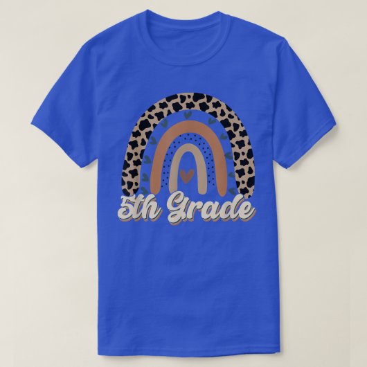 ヒョウ虹5年生新学期Tシャツ Tシャツ (デザイン正面)