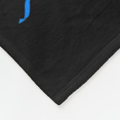 ヒョウ虹I衣服ブルー私の甥の糖尿病 フリースブランケット (角)