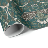 ヒョウ蛾とハニーサックル植物ヴィンテージ ラッピングペーパー (ロールコーナー)