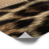 ヒョウ誕生日パーティバナー ポスター (角)