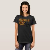 ヒョウ踊りママダンサーバレエ練習母 Tシャツ (正面フル)