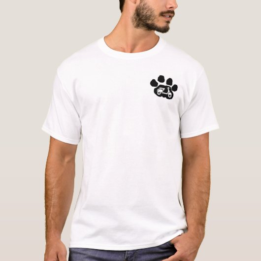 ヒョウ都市スクータークラブワイシャツ2のロゴ Tシャツ (正面)