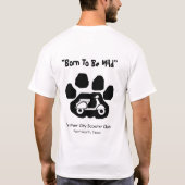 ヒョウ都市スクータークラブワイシャツ2のロゴ Tシャツ (裏面)