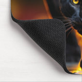 ヒョウ野生動物オン通り マウスパッド (コーナー)