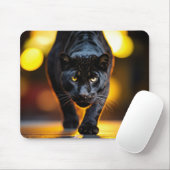 ヒョウ野生動物オン通り マウスパッド (マウス)