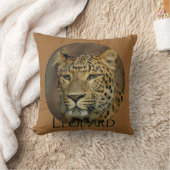 ヒョウ野生動物愛好家 クッション (ブランケット)