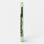 ヒョウ野良猫グリーンヘンナ Case-Mate iPhoneケース (裏面/左)