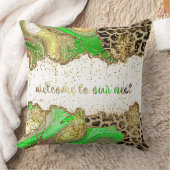 ヒョウ金ゴールド数々のカラー瑪瑙装飾用クッション クッション (ブランケット)