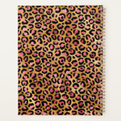 ヒョウ金ゴールド美しいサロンメイクアップアーティスト プランナー手帳 (裏面)