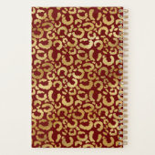 ヒョウ金ゴールド黄金新年 プランナー手帳 (裏面)