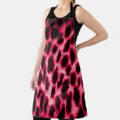 ヒョウ革：赤黒のテクスチャ。 エプロン (インサイチュ)