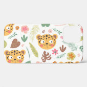 ヒョウ頭熱帯植物パターン Case-Mate iPhoneケース (裏面 (横))