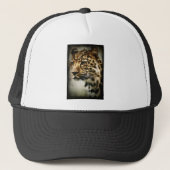 ヒョウ顔 キャップ (正面)