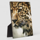 ヒョウ顔 フォトプラーク (側面)